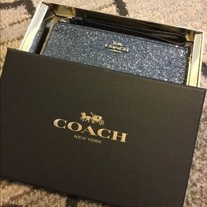 Coach Glitter Small Wristlet